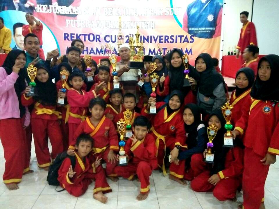 Narmada Juara Umum Kejuaraan Tapak Suci Rektor Cup II universitas muhammadiyah mataram